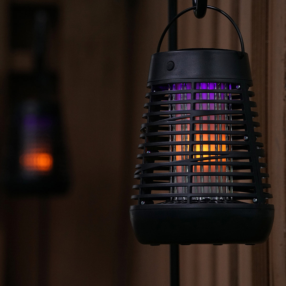 PIC Flickering Flame Solar Portable Bug Zapper Insect Killer Torch Lantern - 3