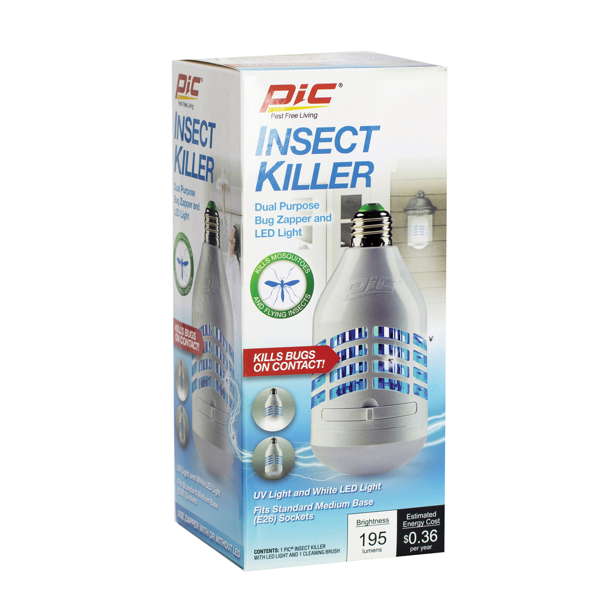 PIC Insect Killer LED Light, White - 3