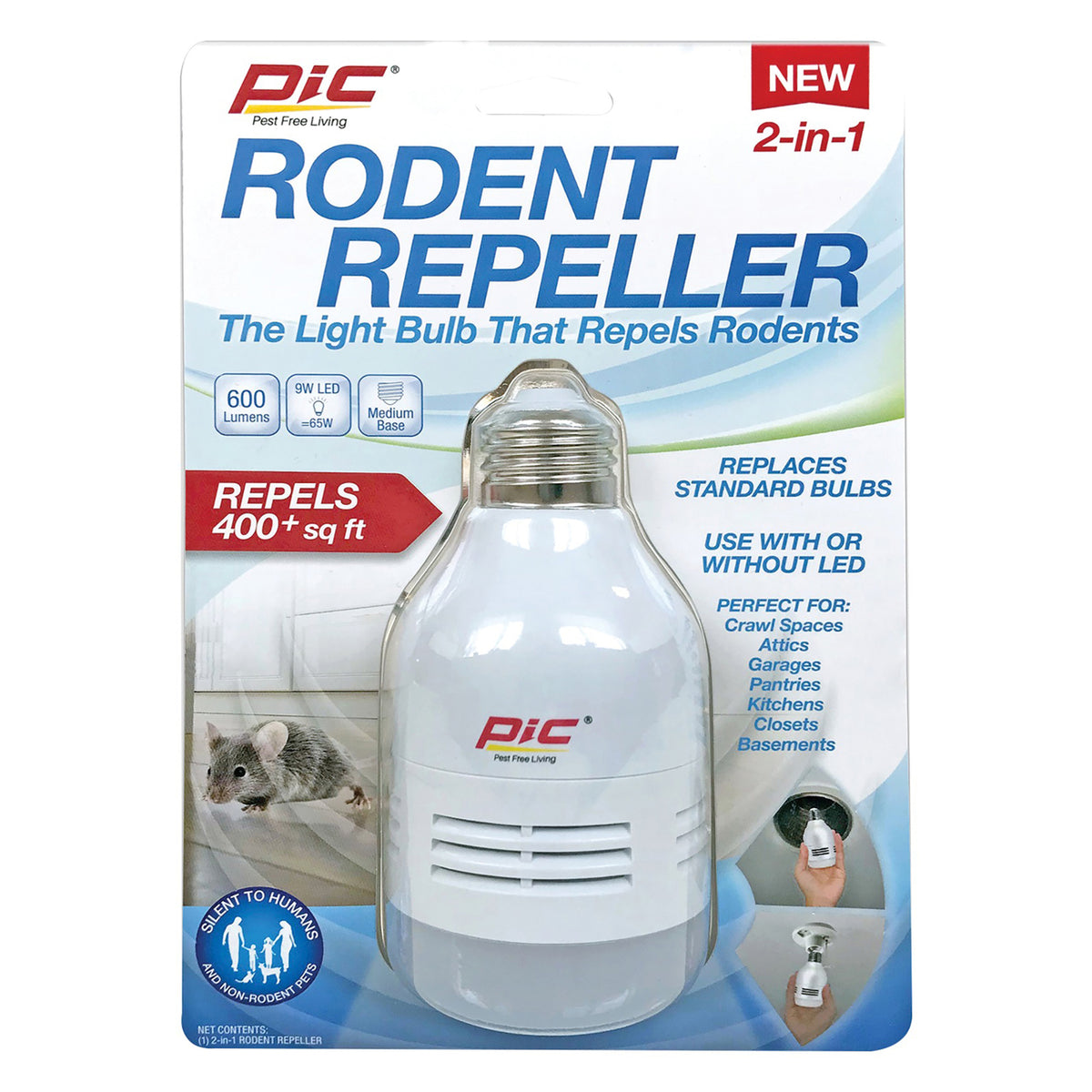 PIC Rodent Repeller LED Bulb - 6