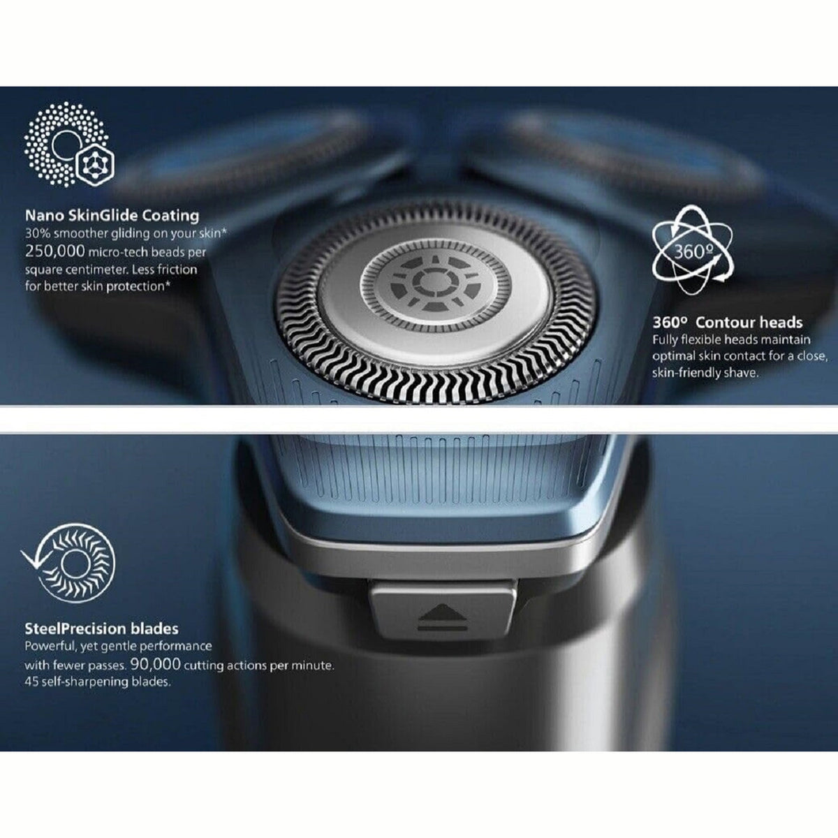 Philips Norelco S6800 Wet and Dry Cordless Electric Shaver Set