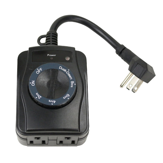Prime 2-Outlet Grounded Outdoor Countdown Timer