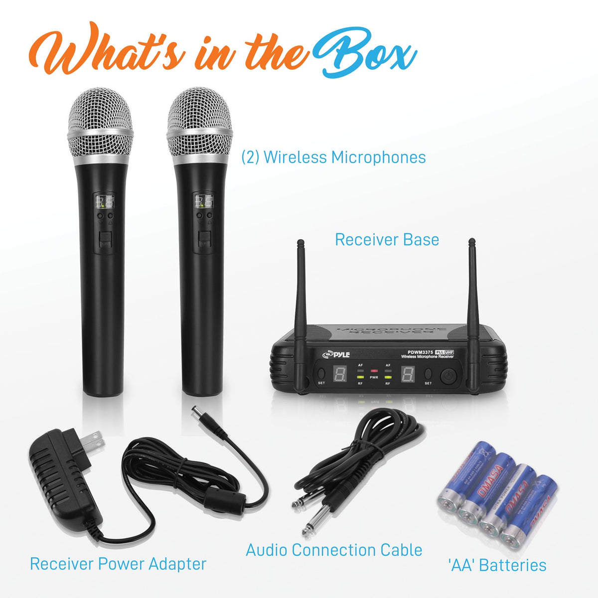 Pyle Premier Series Professional 2-Channel UHF Wireless Handheld - 2