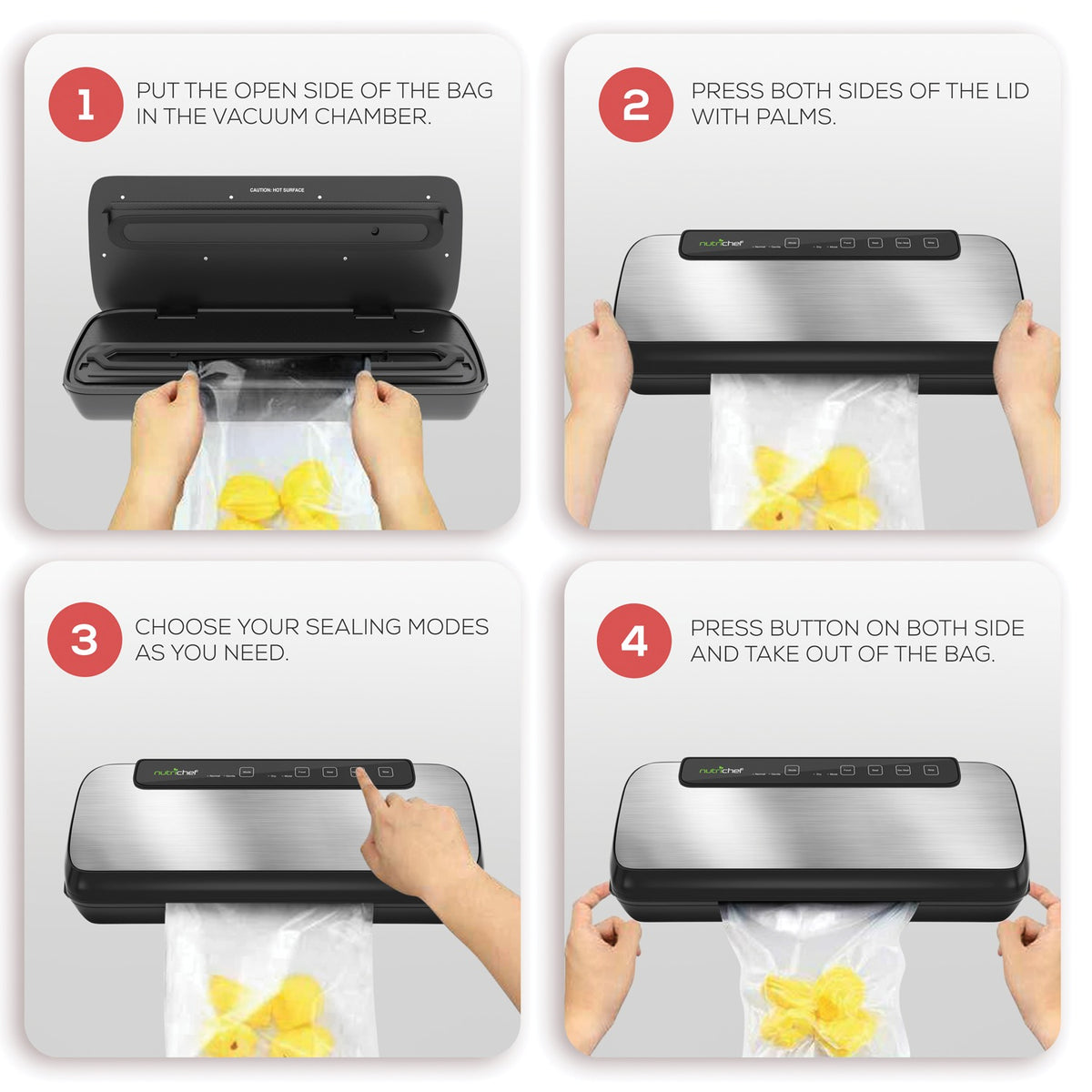 NutriChef Automatic Vacuum Sealer System - 4