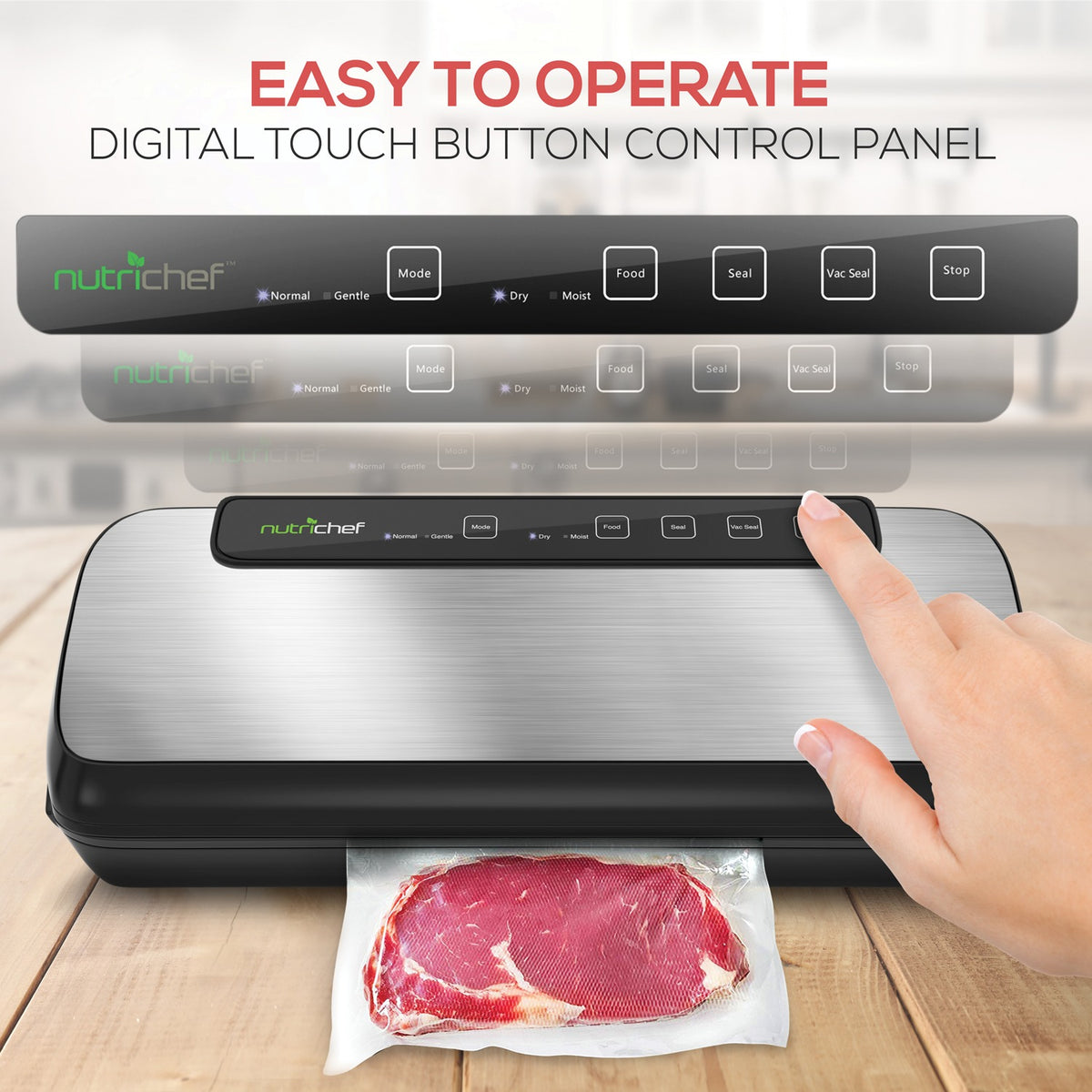 NutriChef Automatic Vacuum Sealer System - 5