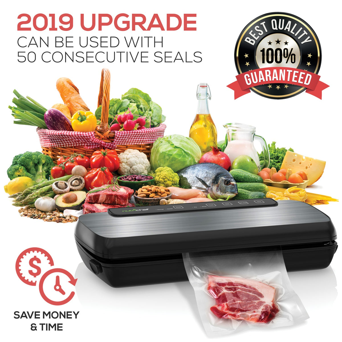 NutriChef Automatic Vacuum Sealer System - 8