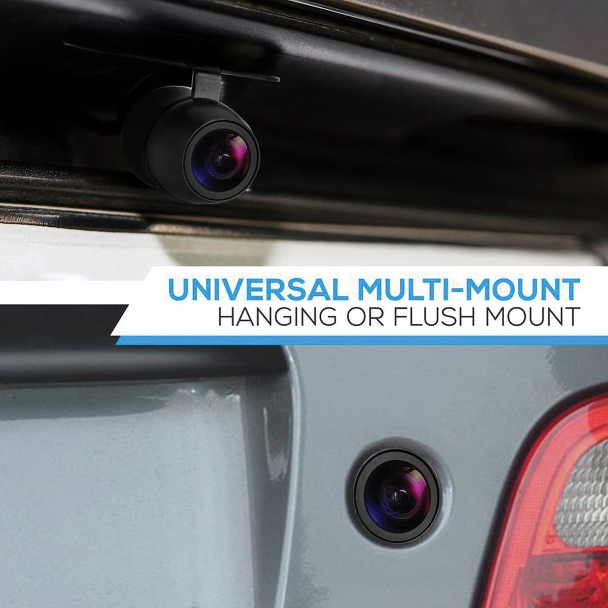 Pyle Front & Backup Camera with Universal Mount - 3