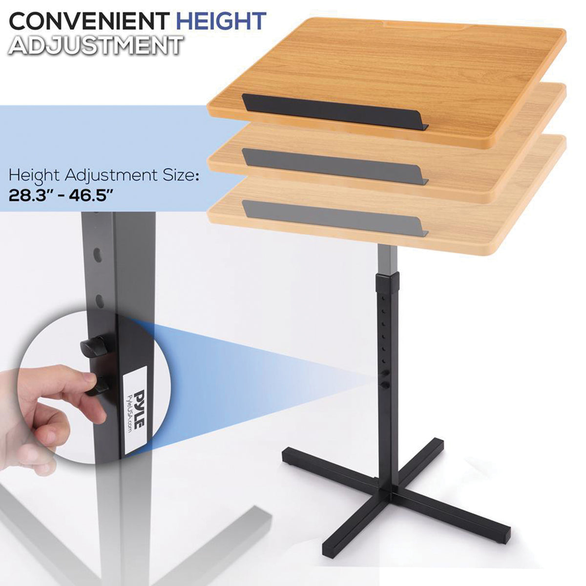 Pyle Compact & Portable Lectern Podium - 3