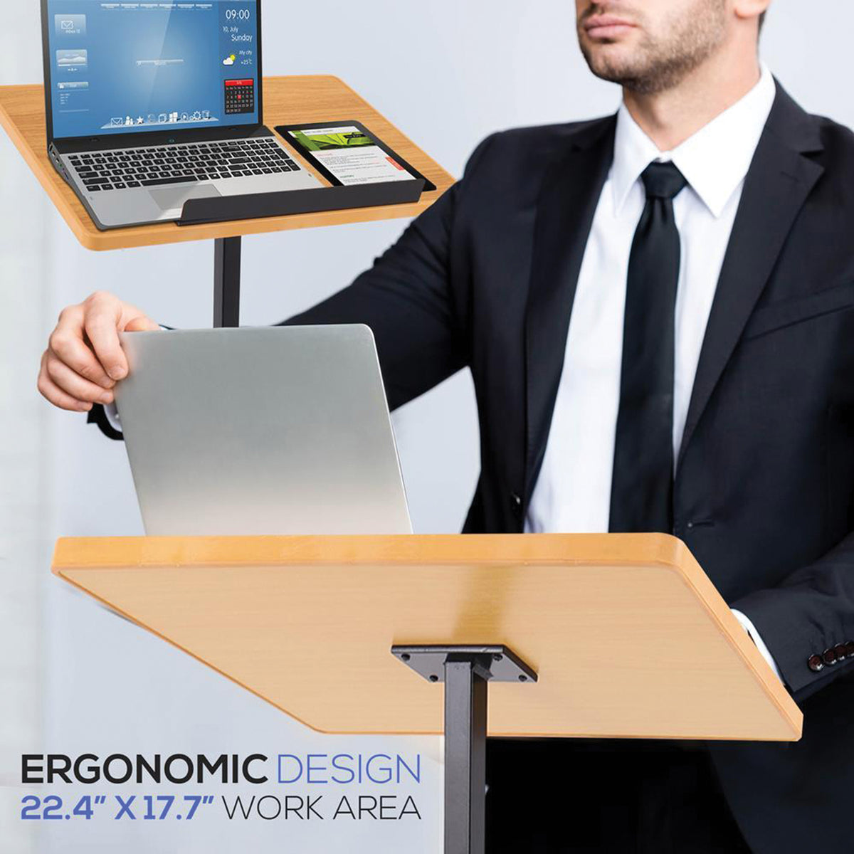 Pyle Compact & Portable Lectern Podium - 7
