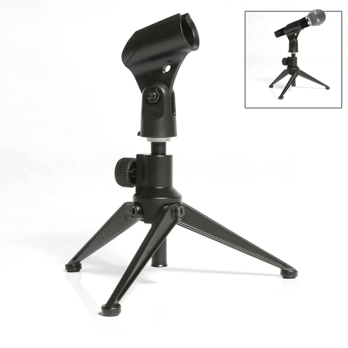 Pyle Adjustable Desktop Tripod Microphone Stand - 11