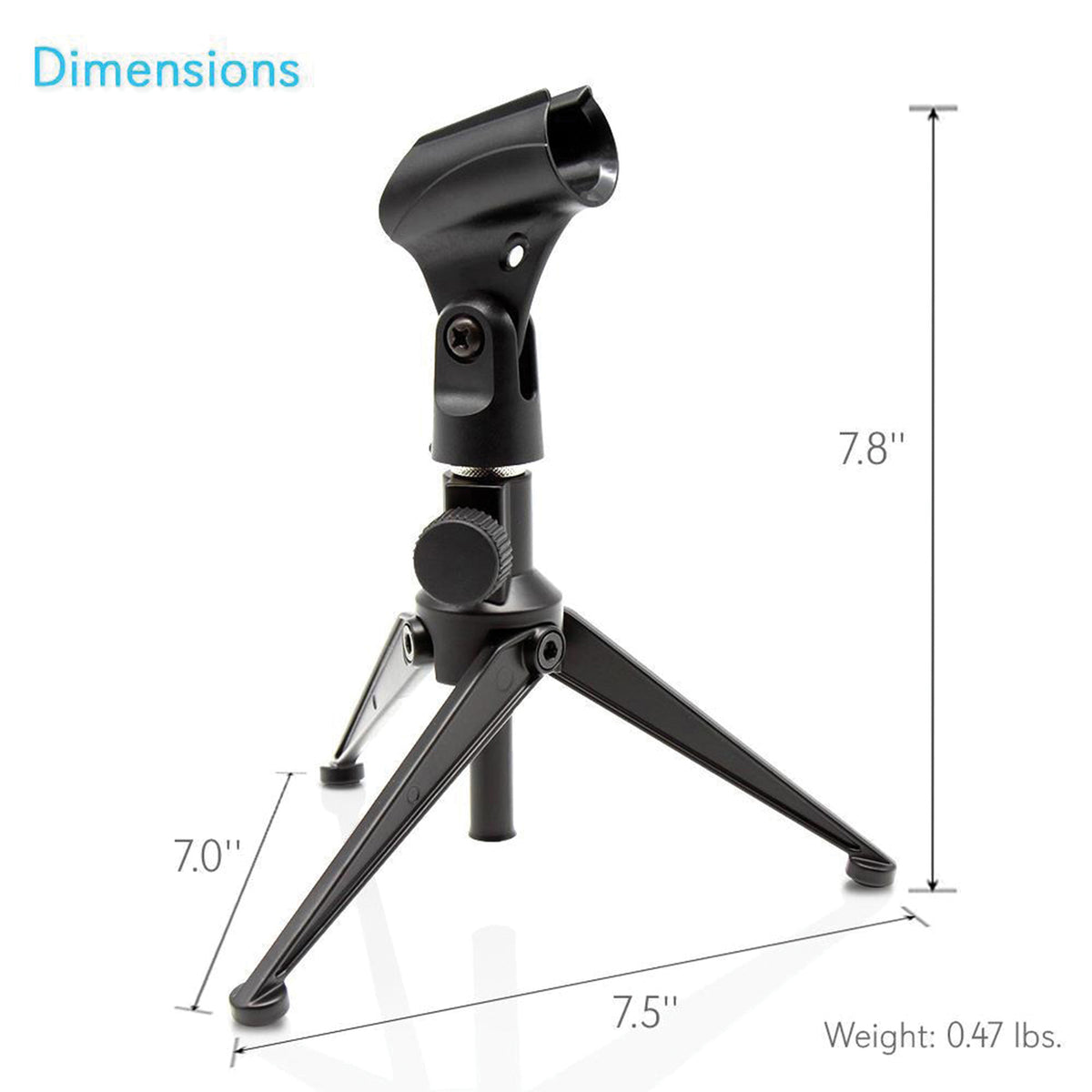 Pyle Adjustable Desktop Tripod Microphone Stand - 2