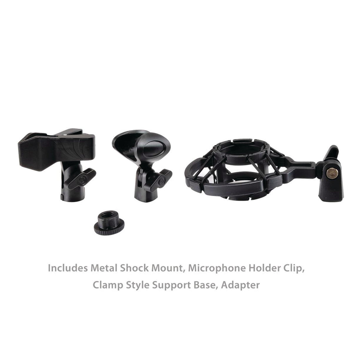 Pyle Universal Table Clamp Boom Shock Microphone Mount - 8