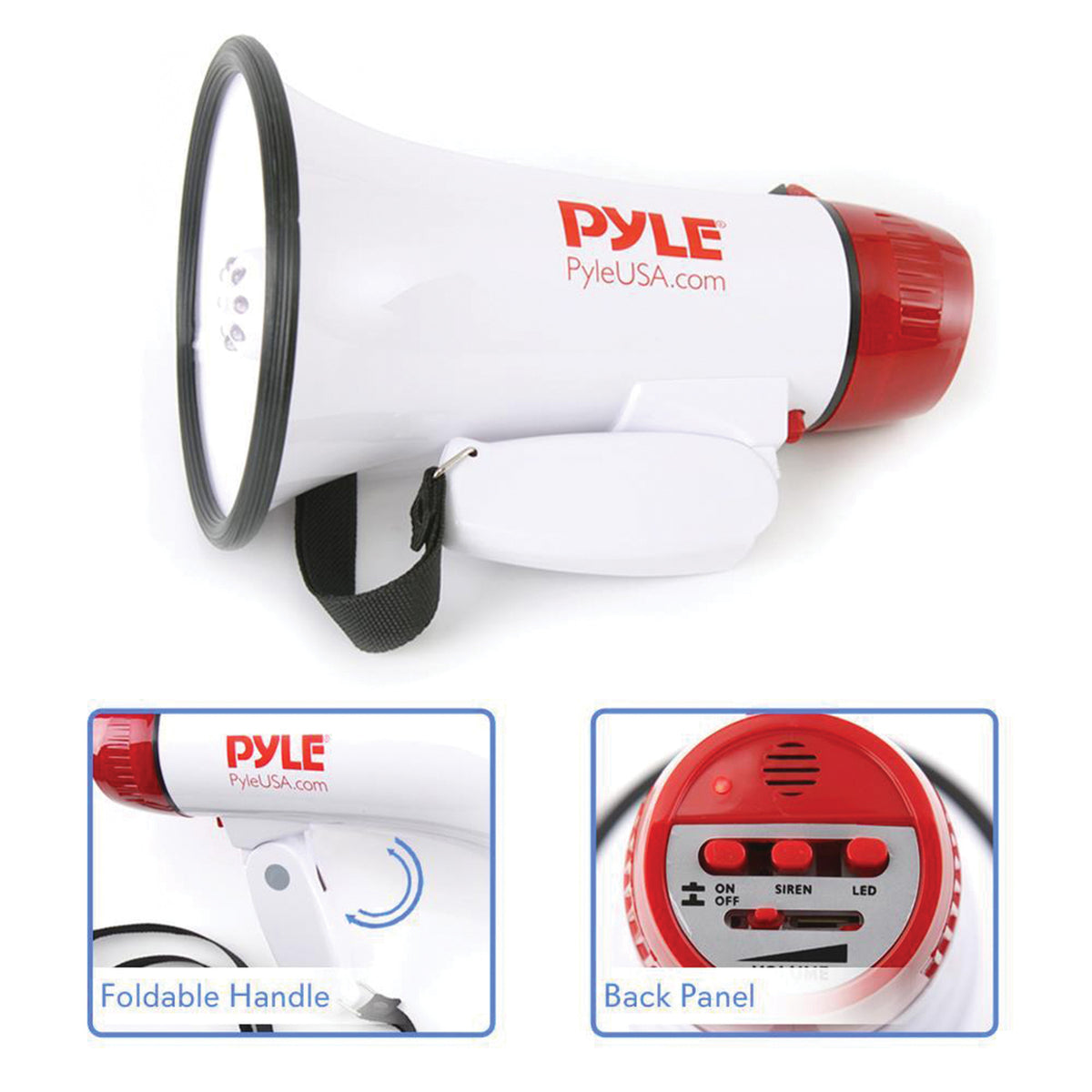 Pyle 30-Watt Mini Compact Megaphone/Bullhorn - 2