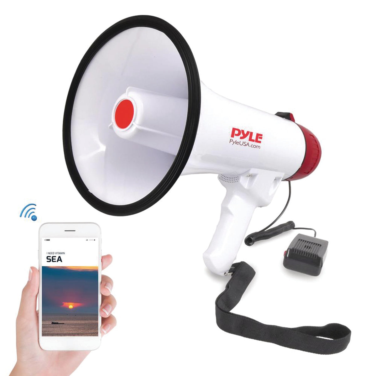 Pyle 40-Watt Bluetooth Megaphone Bullhorn - 4