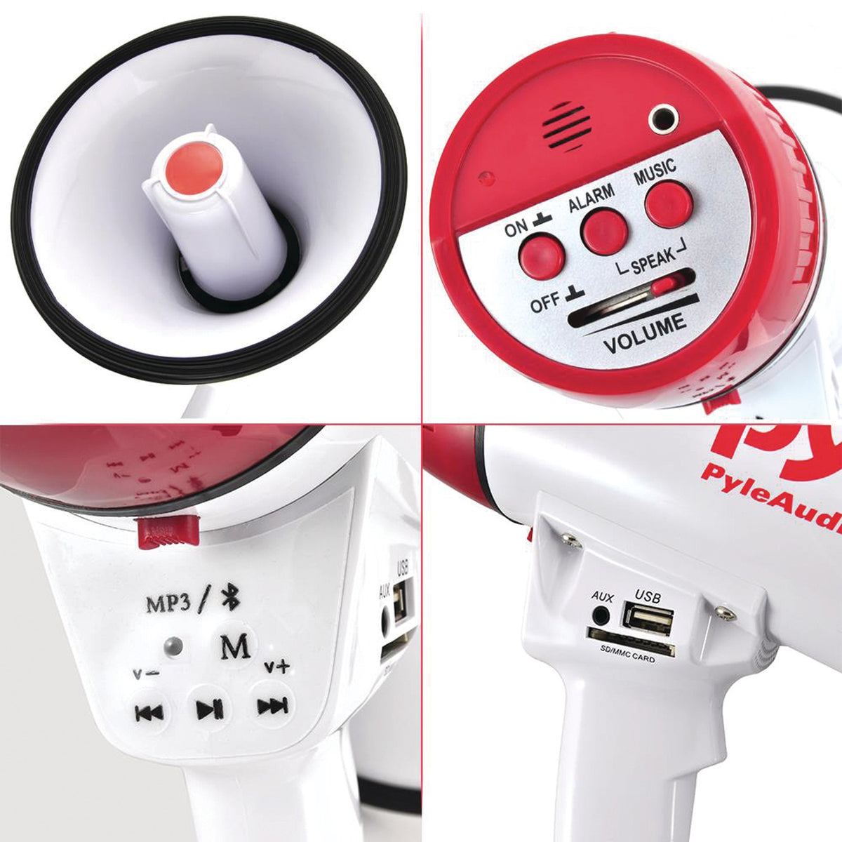 Pyle 40-Watt Bluetooth Megaphone Bullhorn - 5