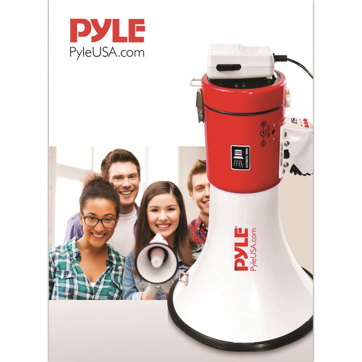 Pyle Professional Piezo Dynamic 50-Watt Megaphone with USB - 6
