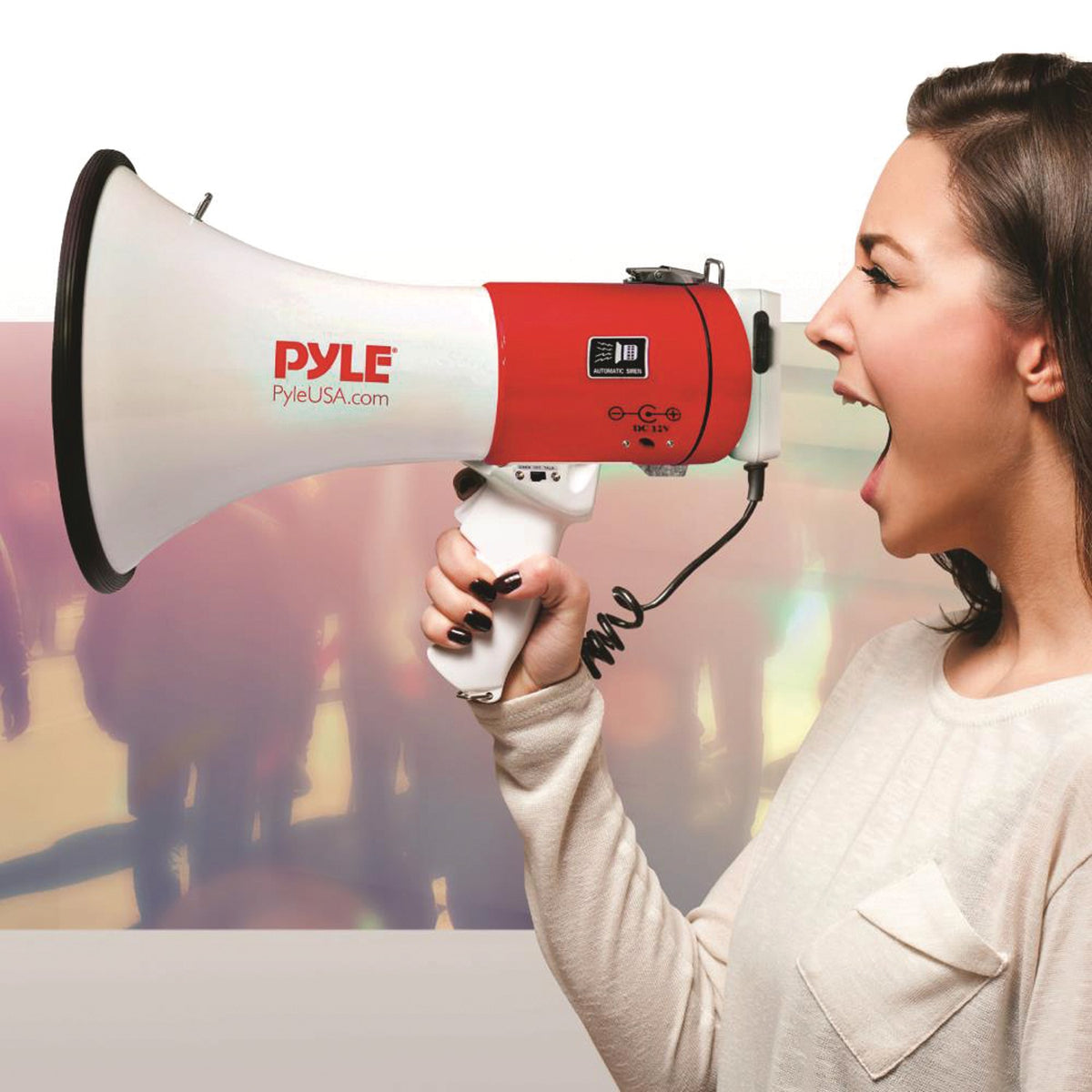 Pyle Professional Piezo Dynamic 50-Watt Megaphone with USB - 7