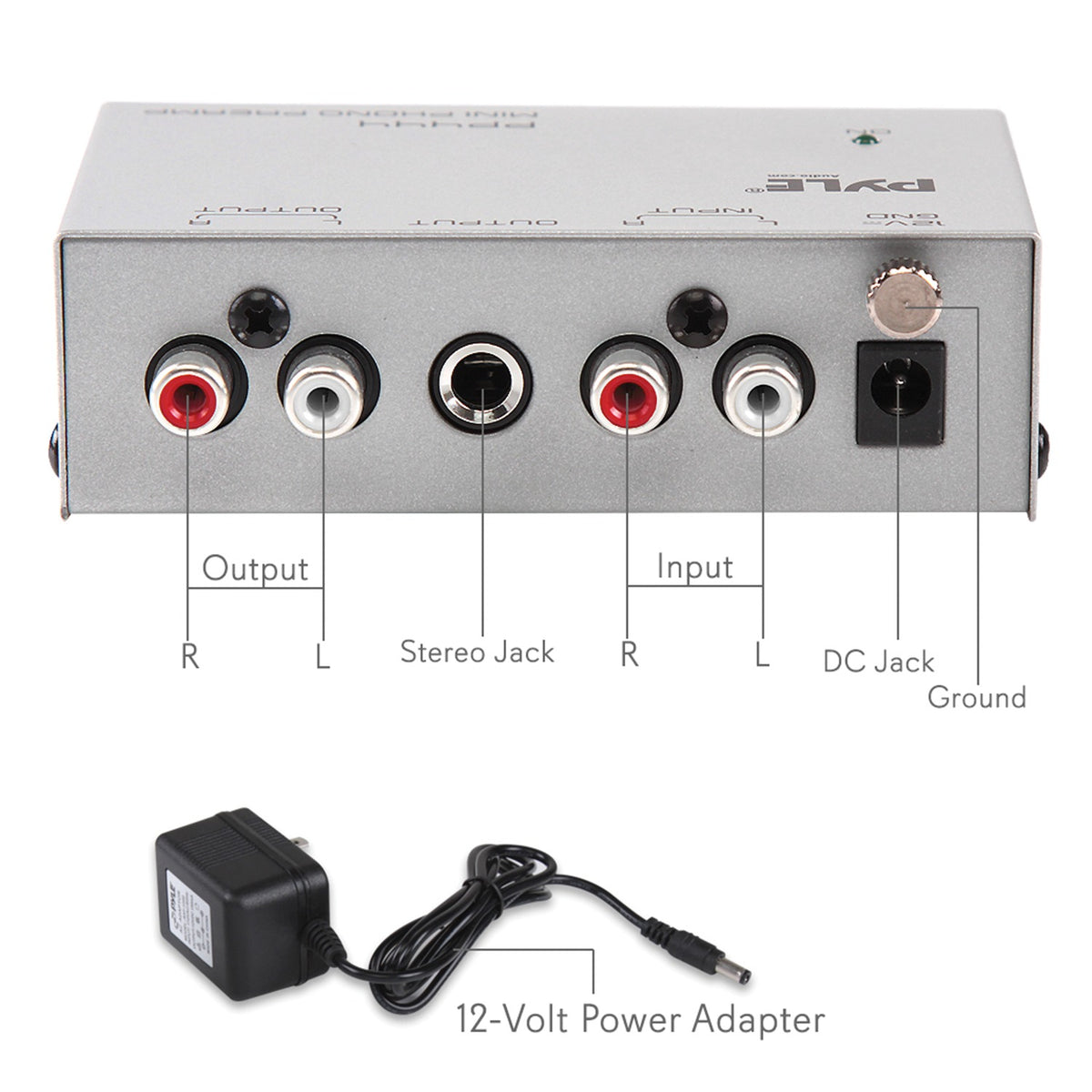 Pyle Ultra-Compact Phono Turntable Preamp - 2