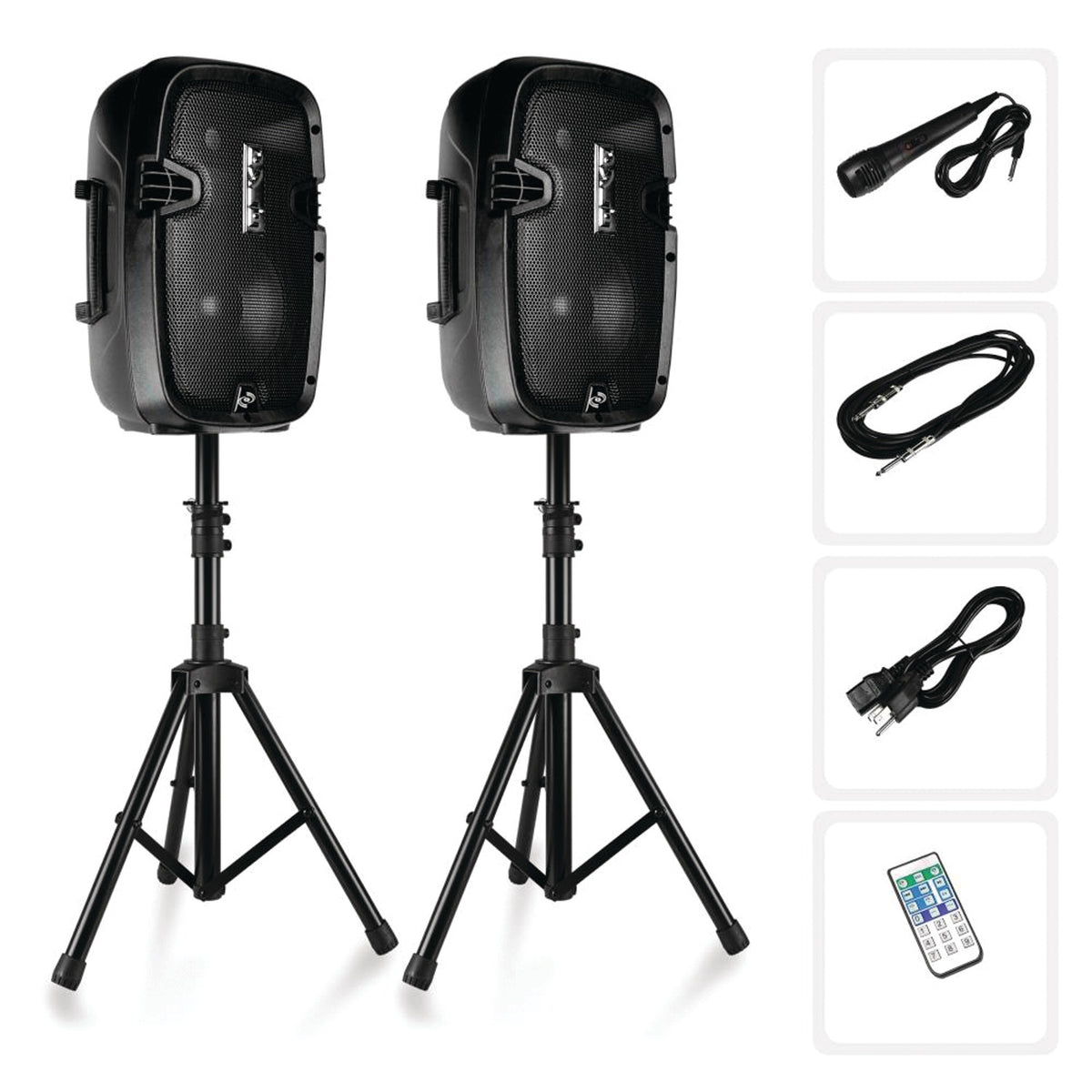 Pyle 700-Watt Active/Passive Dual Speaker System Kit - 2