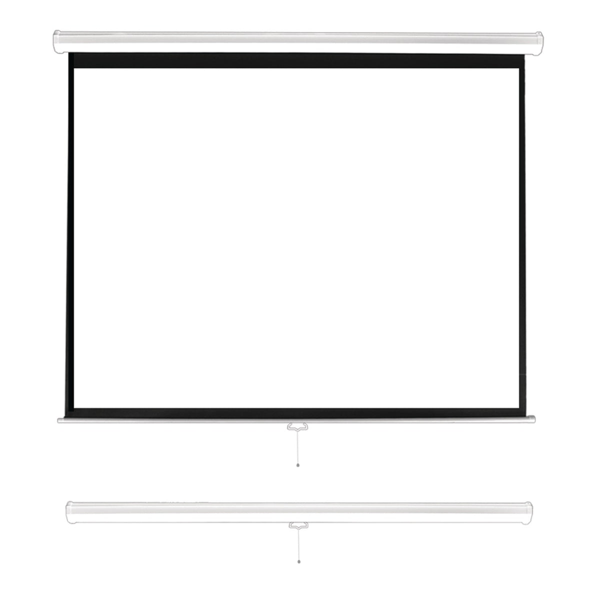 Pyle Universal Pull-down Manual Projection Screen (84 In.) - 6