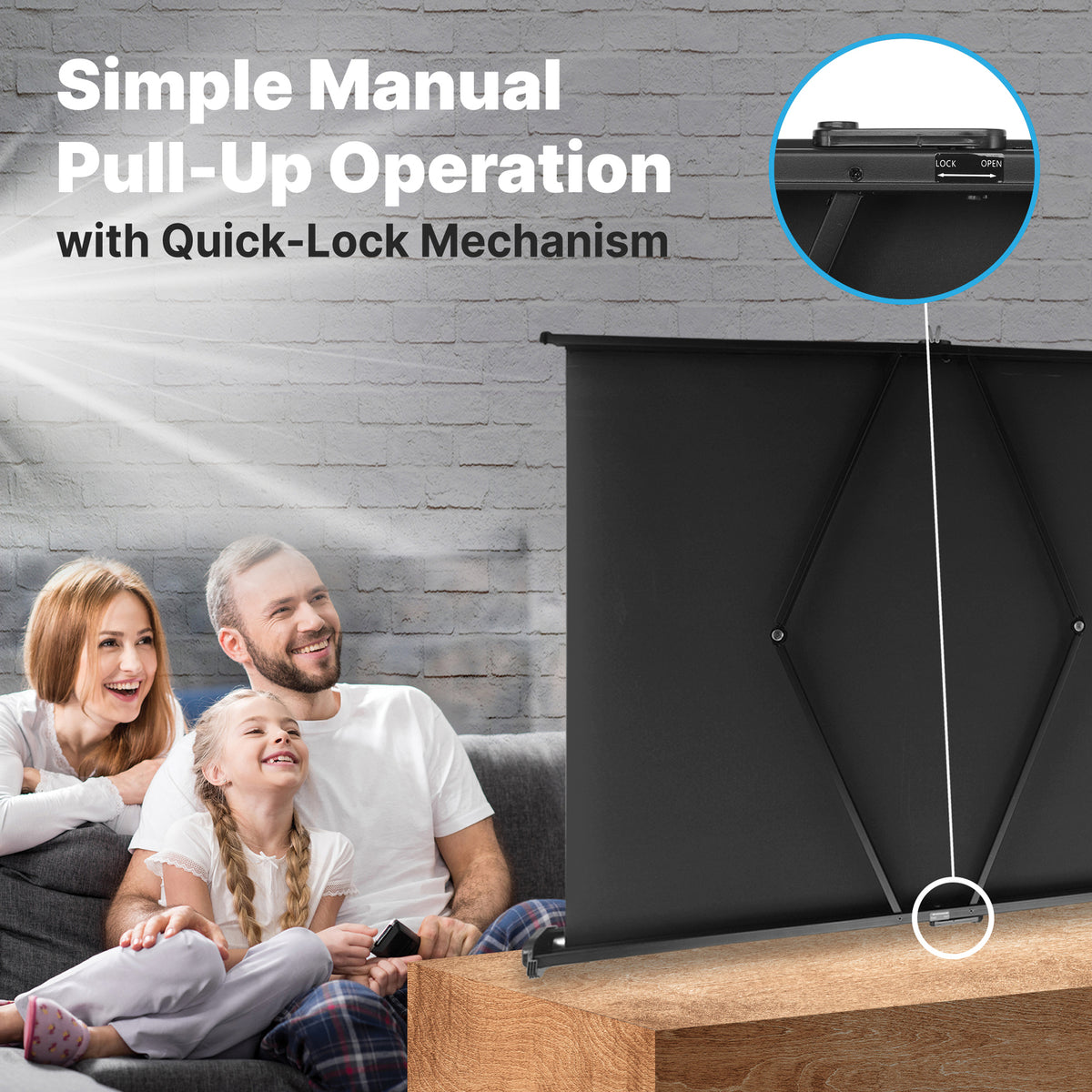 Pyle Retractable Pull-out-Style Manual Projector Screen (50 In.) - 13