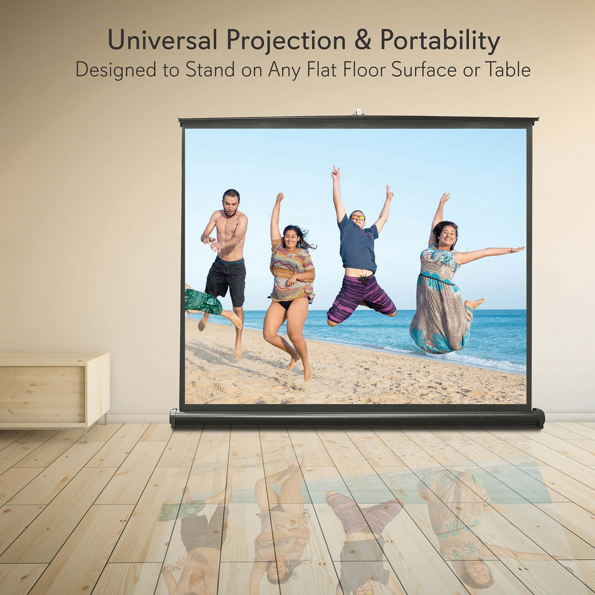 Pyle Retractable Pull-out-Style Manual Projector Screen (50 In.) - 9