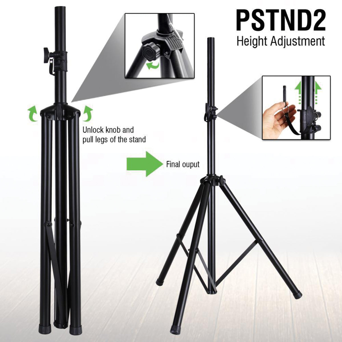 Pyle Tripod Speaker Stand (6ft) - 4