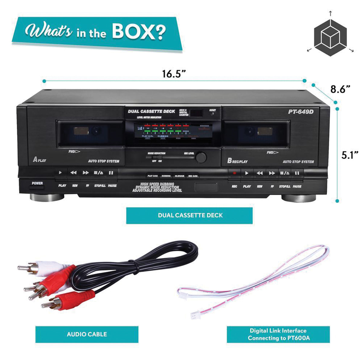 Pyle Dual Cassette Deck - 2