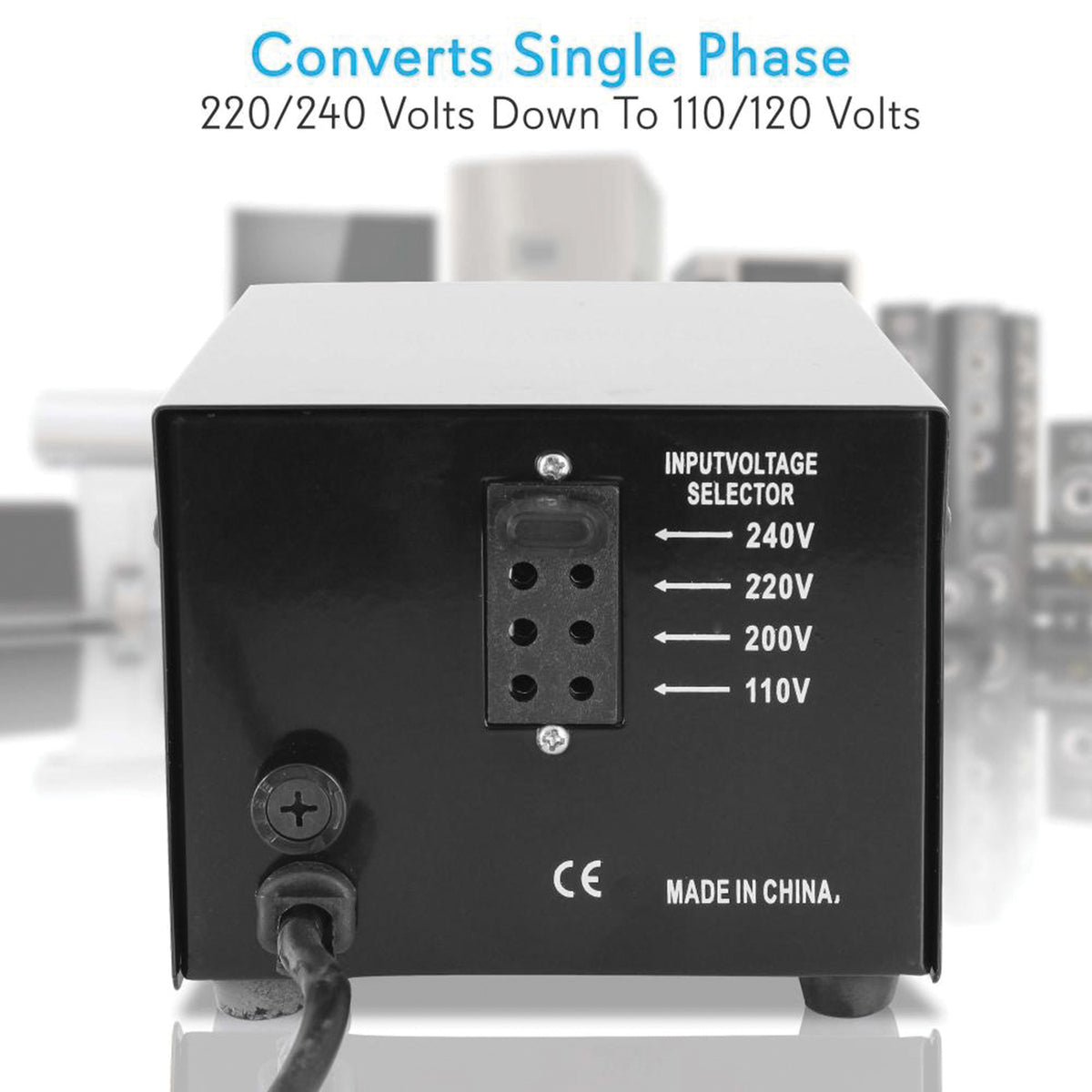 Pyle Step Up and Step Down 500-Watt Voltage Converter Transformer - 9