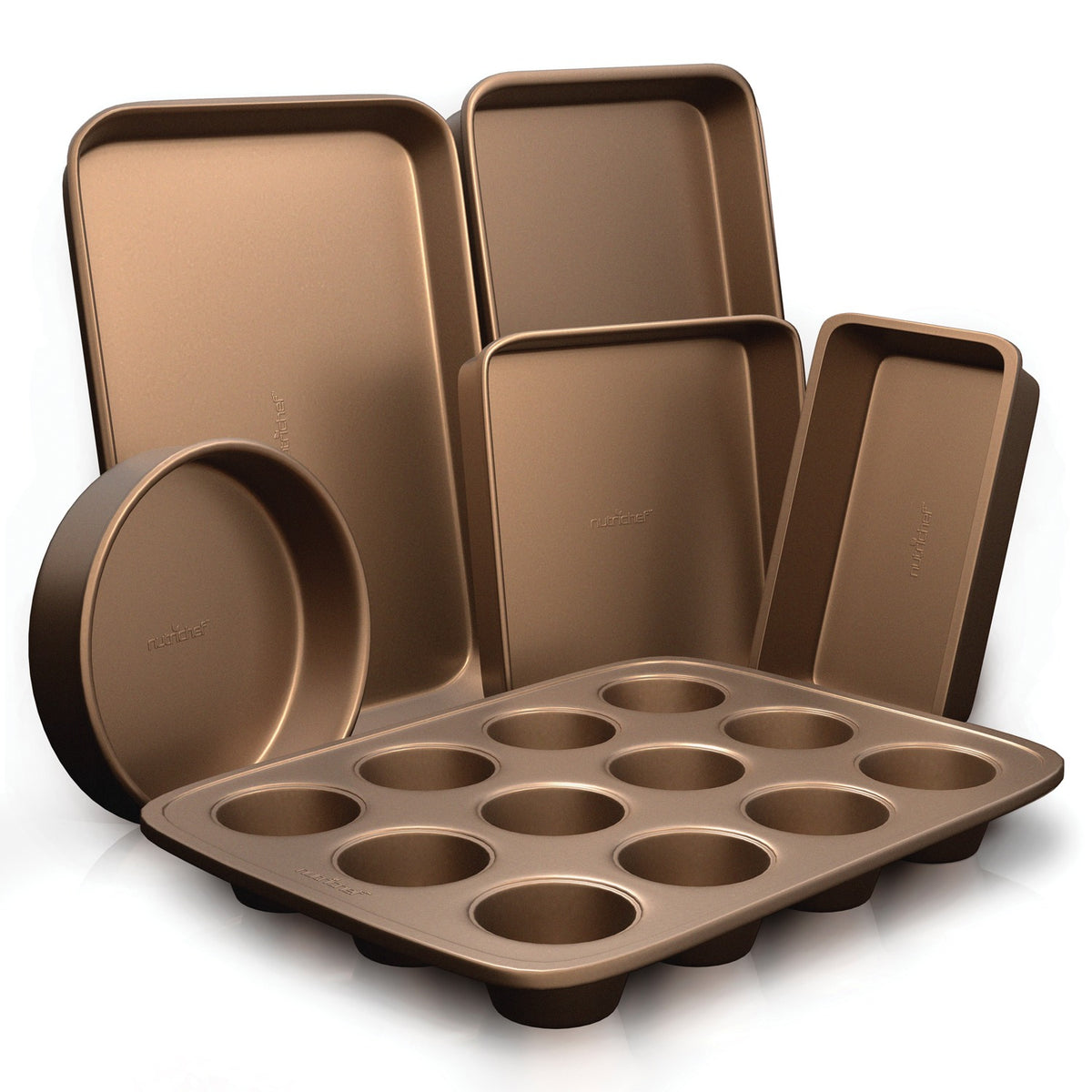 NutriChef 6-Piece Nonstick Kitchen Bakeware Set - 11