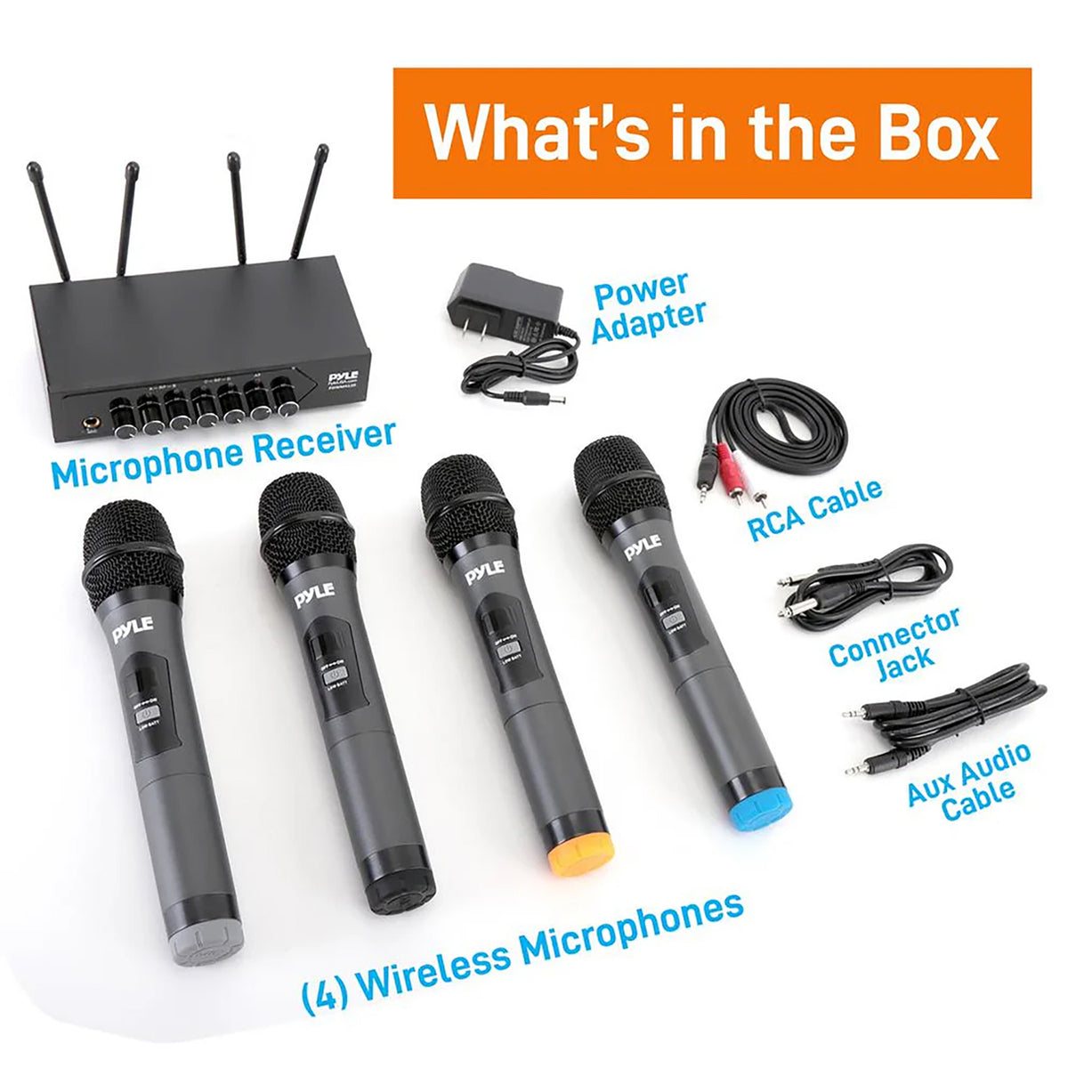 Pyle Home and Office UHF 50-Channel Wireless Microphone System - 4