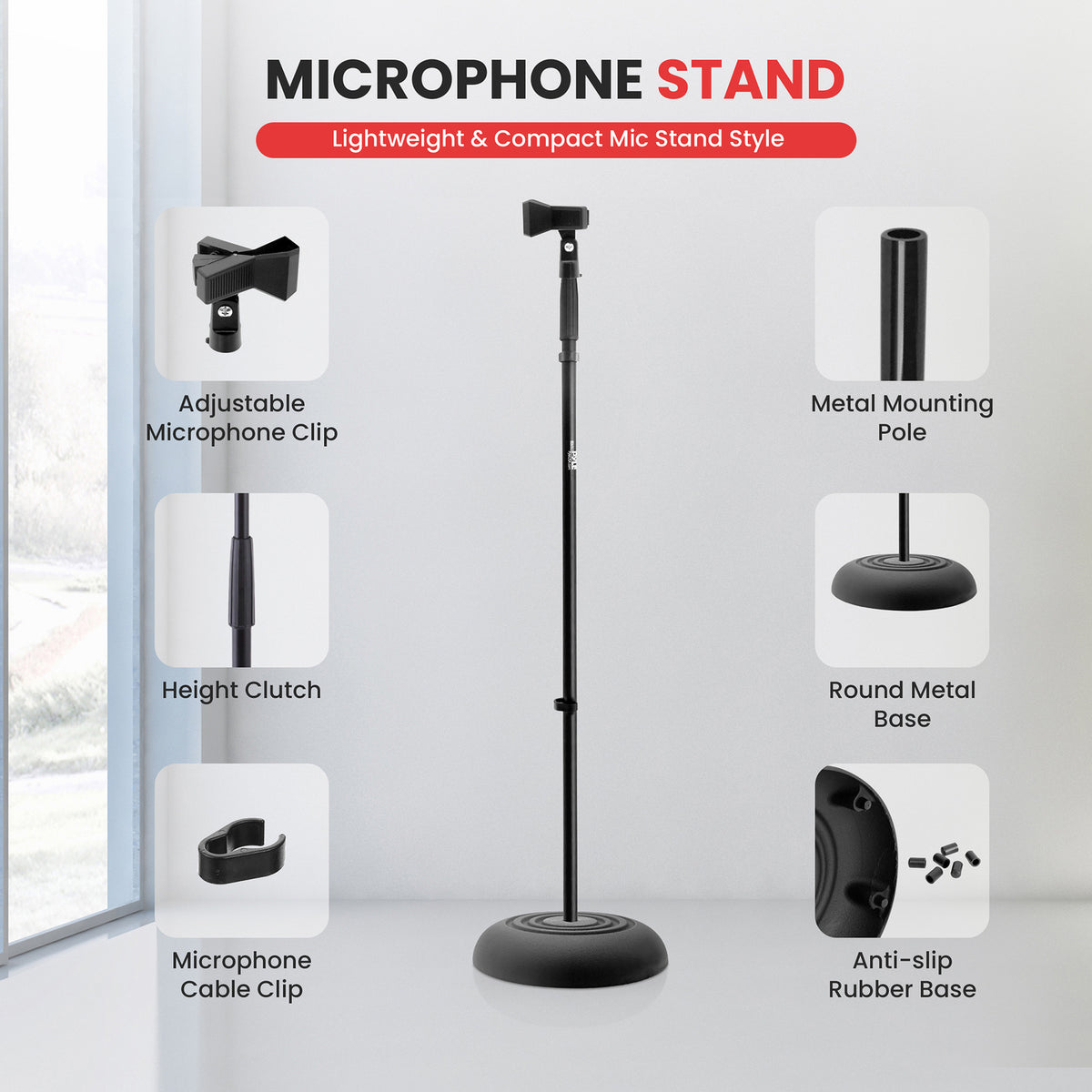 Pyle Universal Microphone Stand