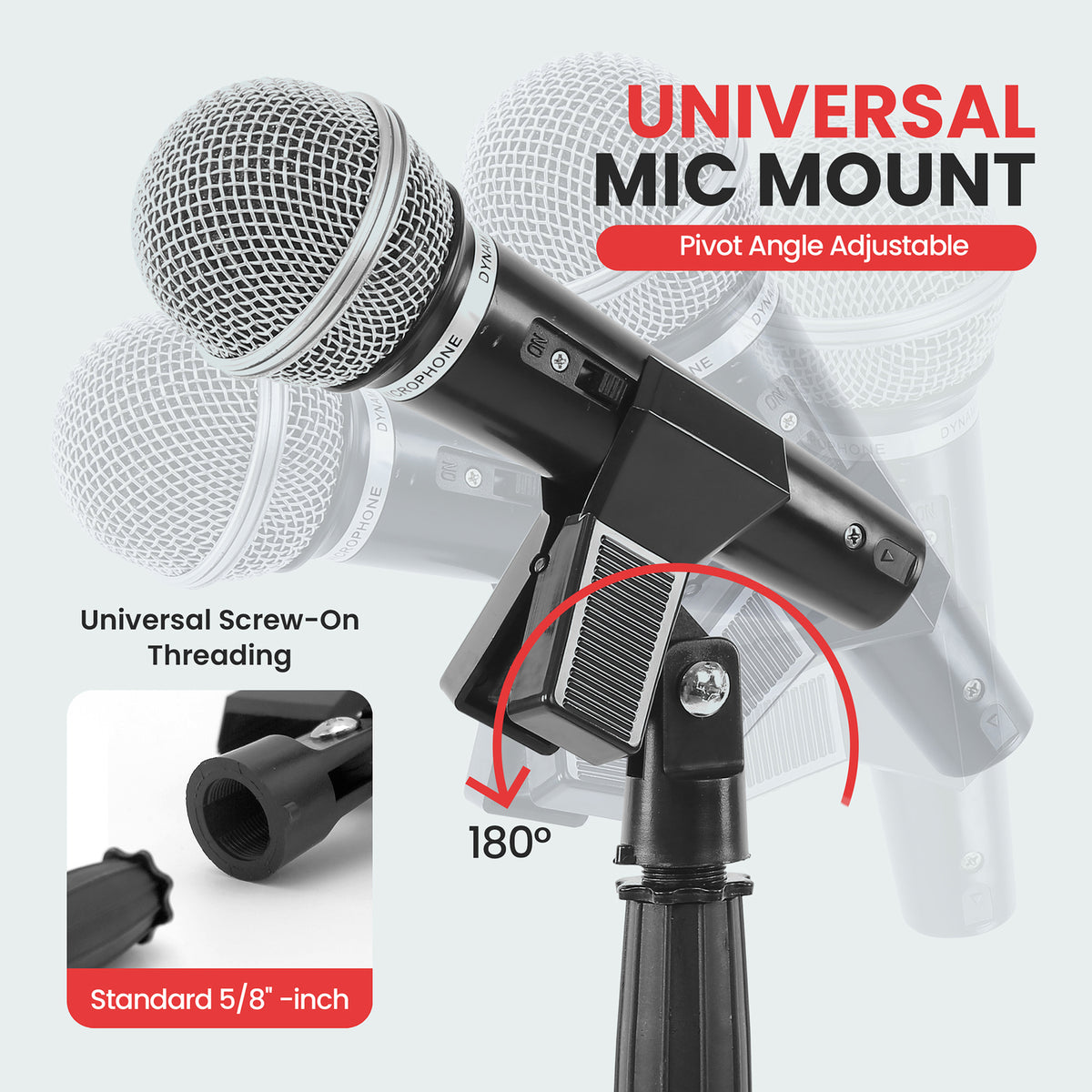 Pyle Universal Microphone Stand - 2