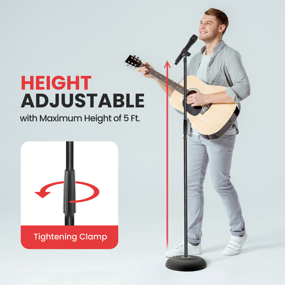 Pyle Universal Microphone Stand - 3