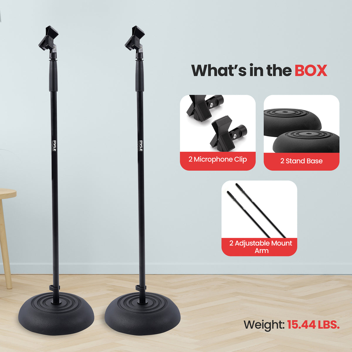 Pyle Universal Microphone Stand - 5