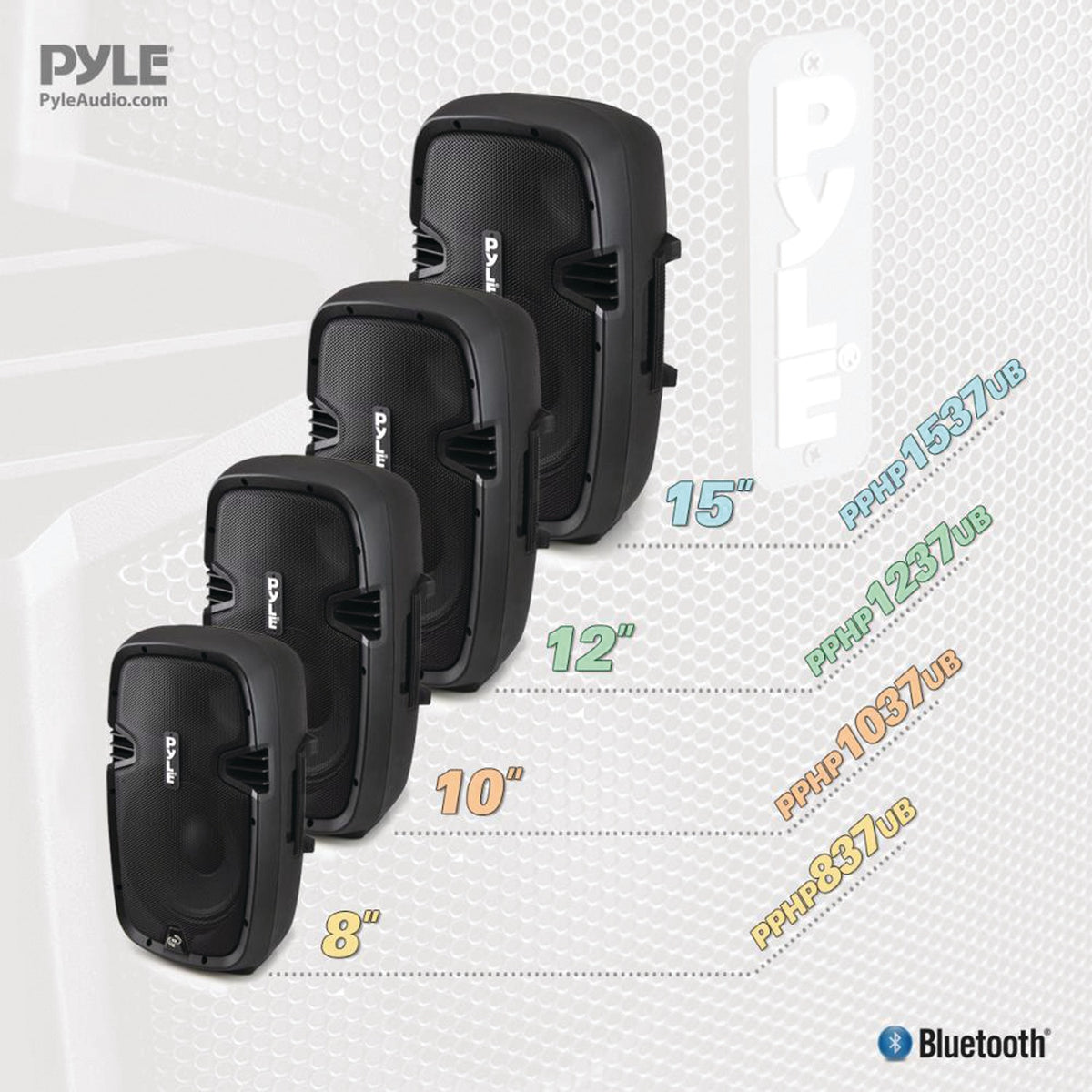 Pyle Bluetooth Loudspeaker Pa Cabinet Speaker System - 6