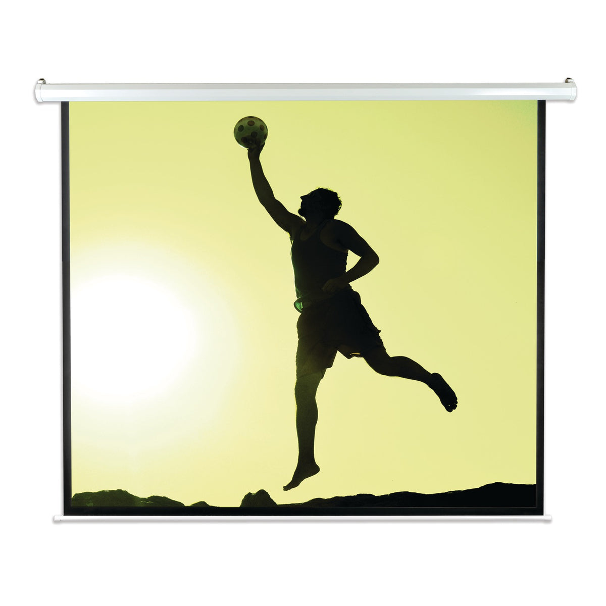 Pyle 72-In. Motorized Projector Screen - 2