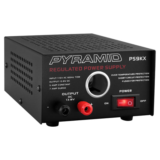 Pyramid Car Audio Gold Series 70-Watt-Input 5-Amp-Constant Bench Power