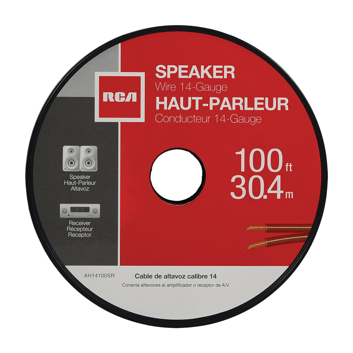 RCA 14-Gauge Speaker Wire (100 Ft.) - 3