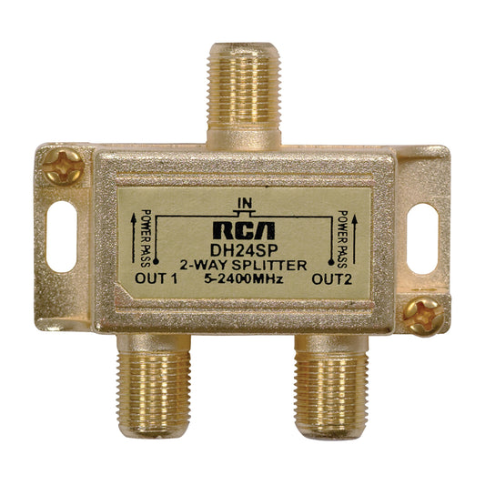 RCA 2-Way 2.4-GHz Bi-Directional Coaxial Splitter