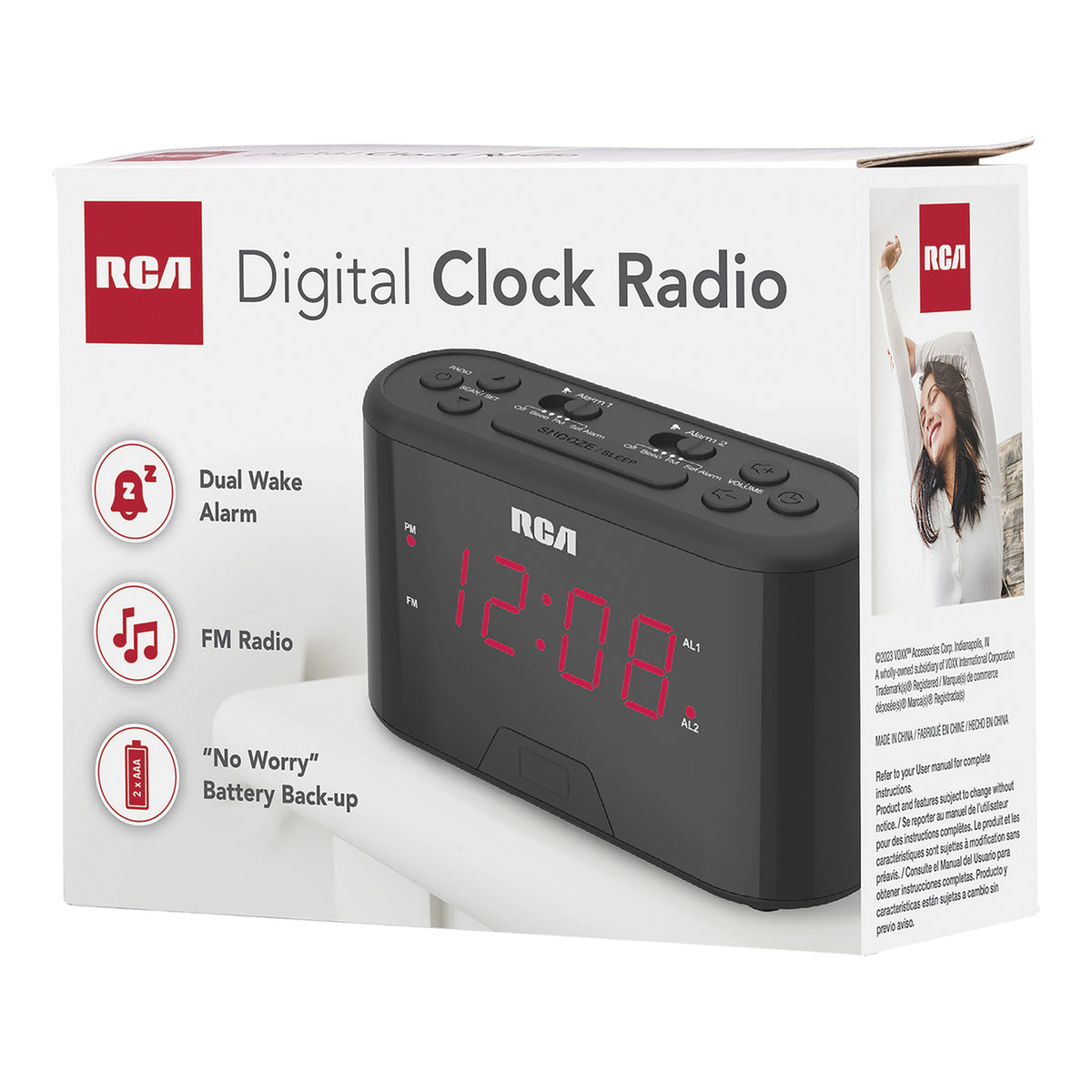 RCA Digital FM Radio Alarm Clock - 5