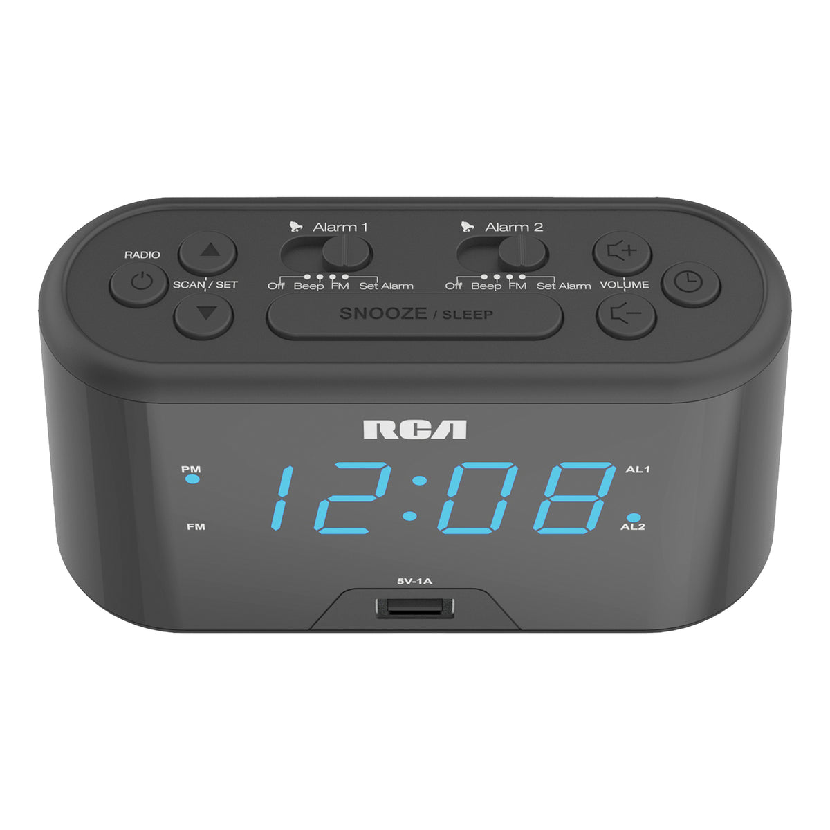 RCA Digital Radio Alarm Clock - 7