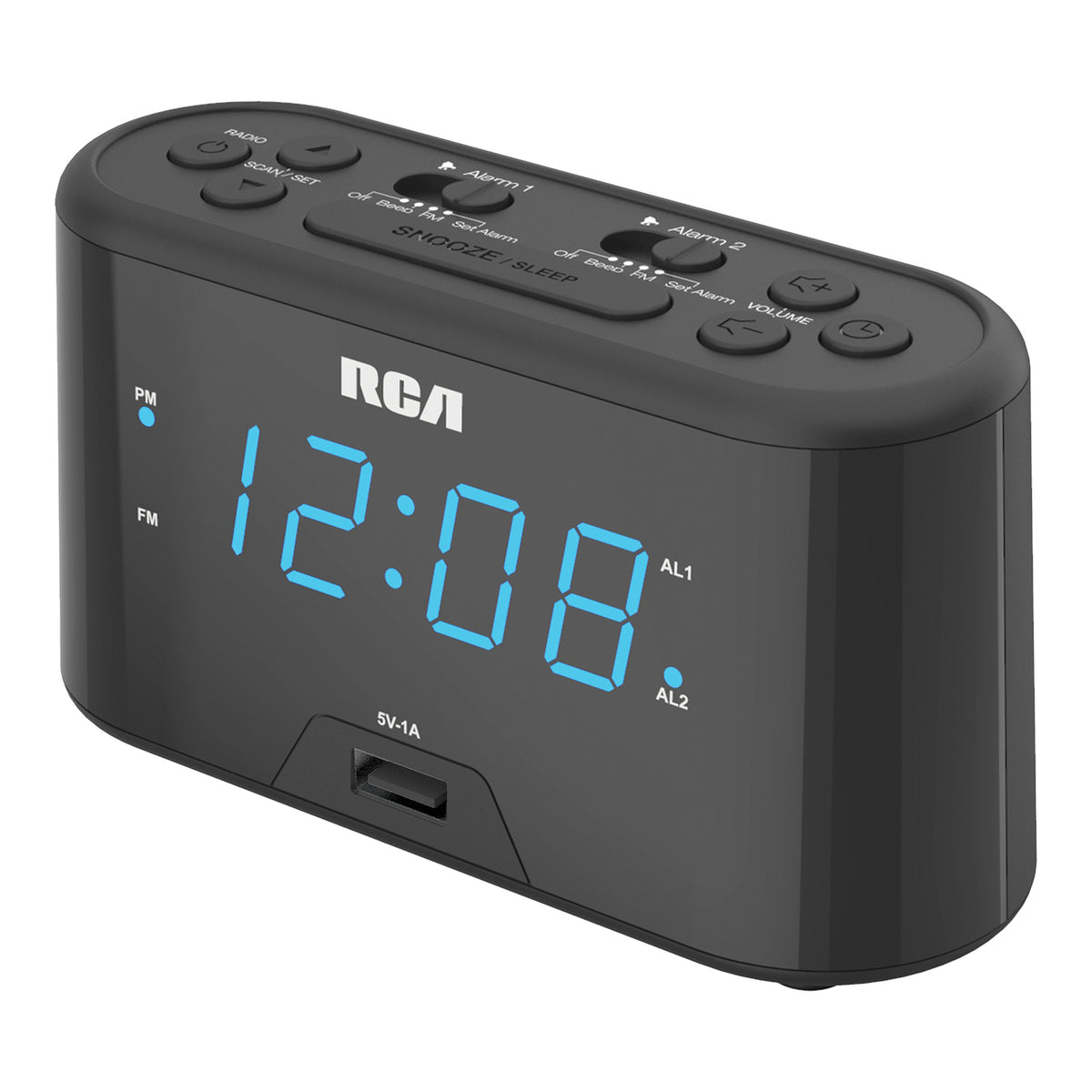 RCA Digital Radio Alarm Clock - 4