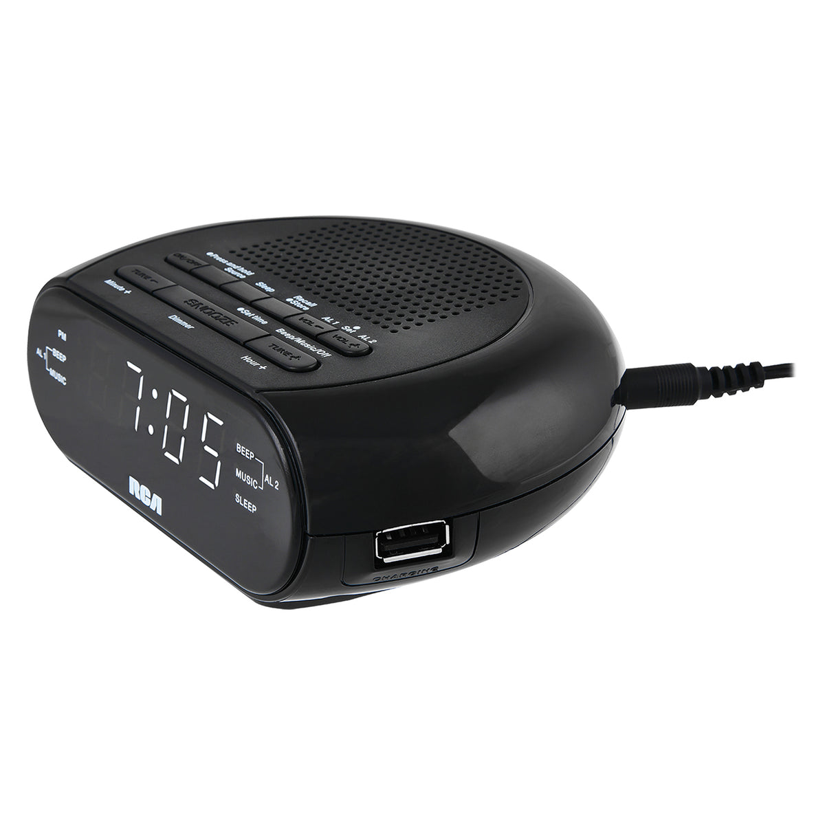 RCA Digital Radio Alarm Clock - 7