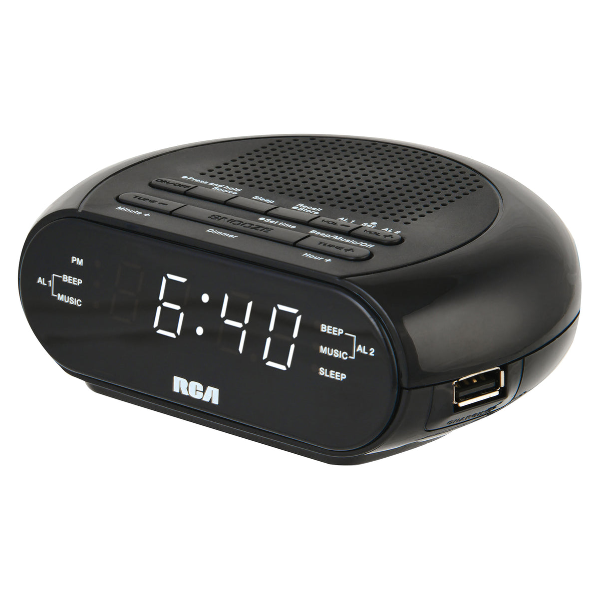 RCA Digital Radio Alarm Clock - 8