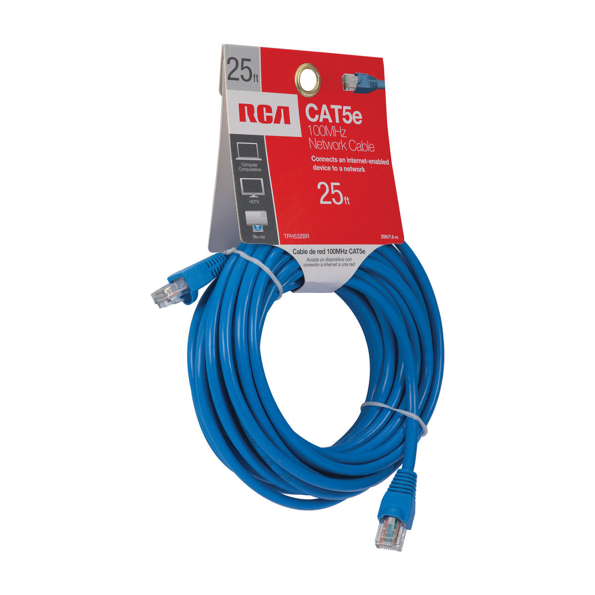 RCA 100-MHz Network Cable, Blue (25 Ft.) - 4