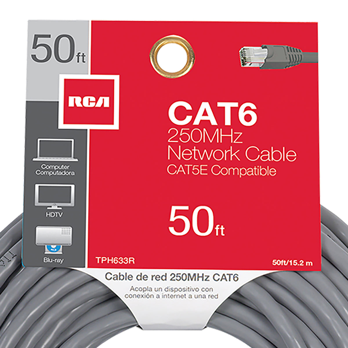 RCA 50-Ft. Cable, Black - 2