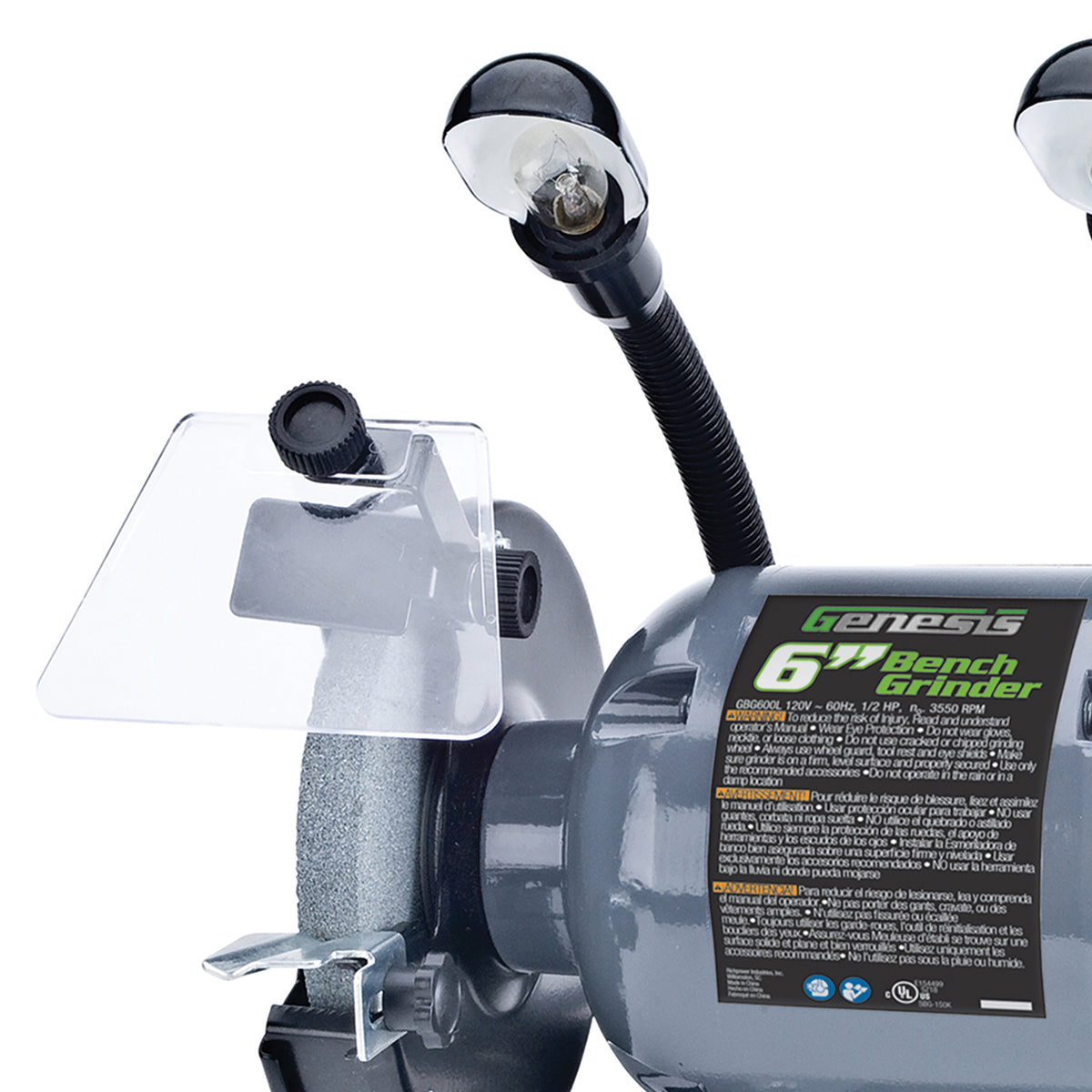Genesis 1/2-HP 6-In. Bench Grinder - 3