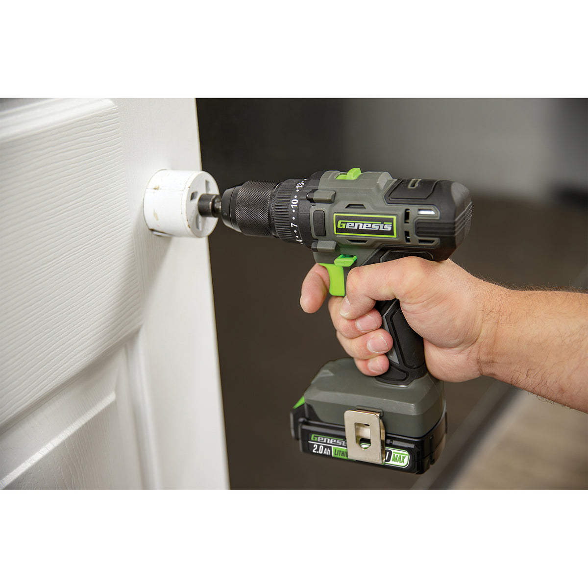 Genesis 20-Volt Cordless Li-Ion 2-Speed 1/2-In. Drill Driver - 2