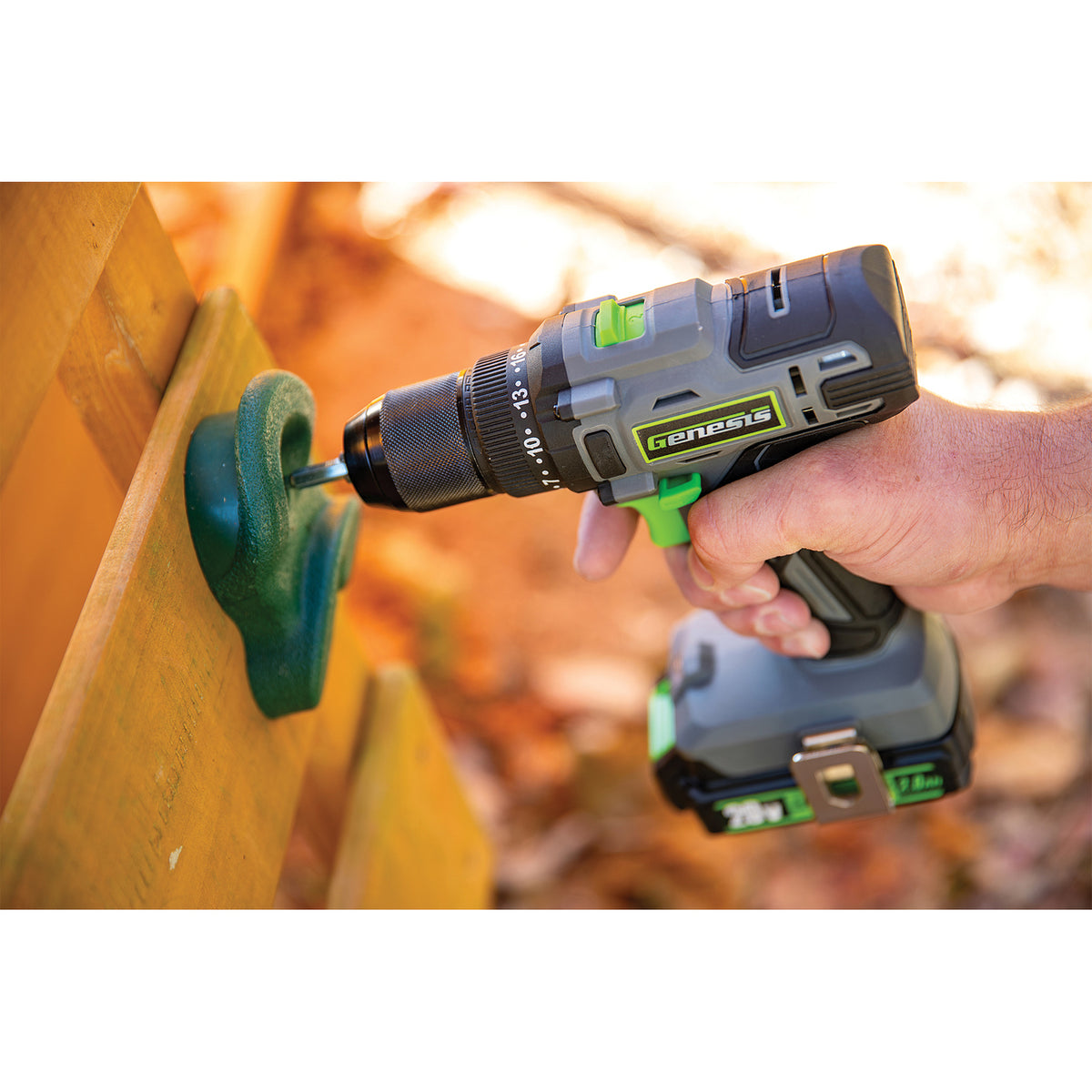 Genesis 20-Volt Cordless Li-Ion 2-Speed 1/2-In. Drill Driver - 3