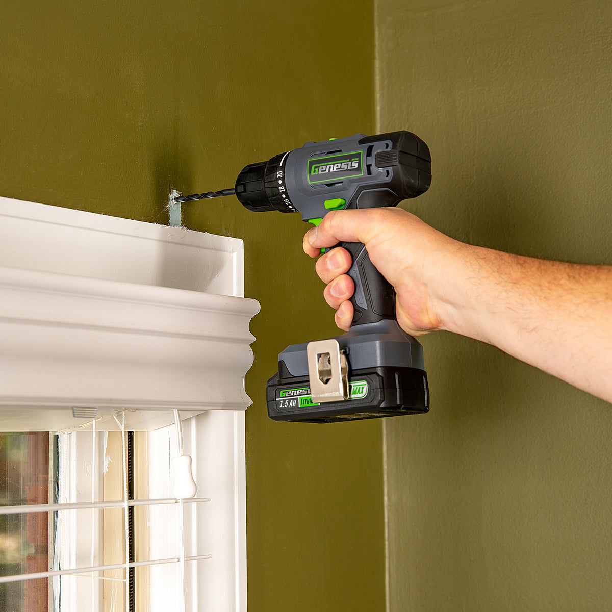 Genesis G20MAX 20-Volt Cordless Li-Ion 2-Speed 3/8-In. Drill Driver - 2